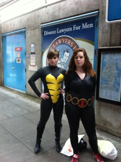 Black Widow and someone that I'm going to feel really stupid for not remembering, aren't I?